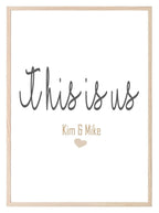 Personalised This Is Us Print | Family Wall Art - Larosier Prints