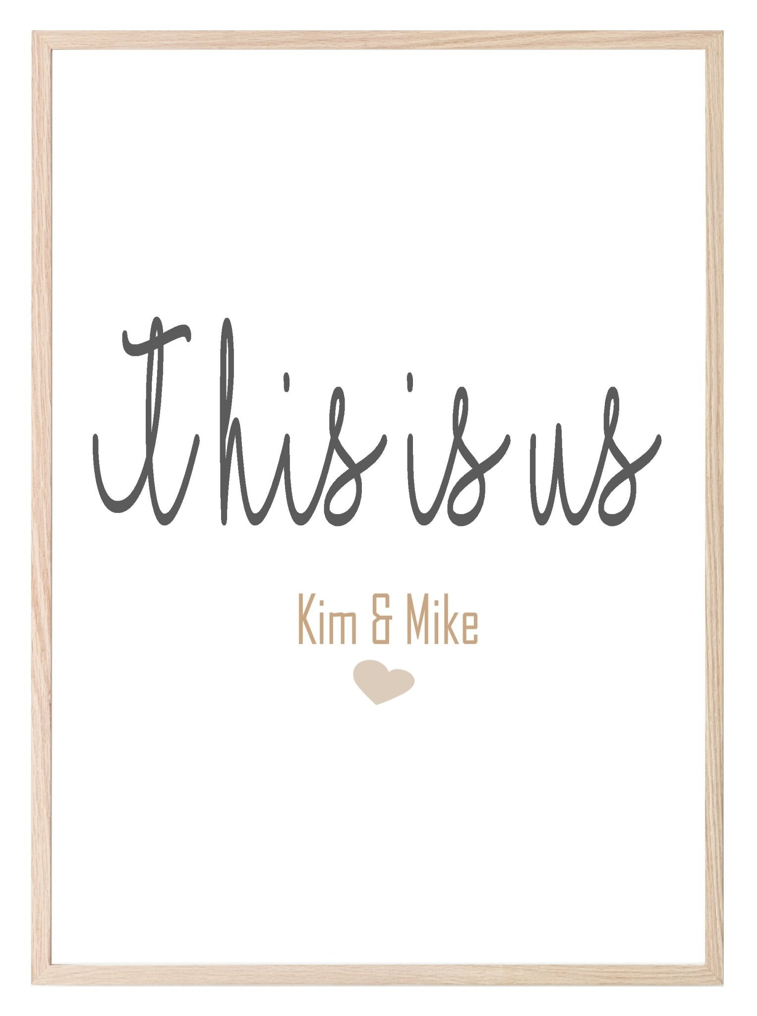 Personalised This Is Us Print | Family Wall Art