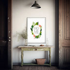 Personalised Tropical Residence Print | Flamingo Wall Art - Larosier Prints