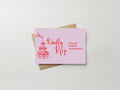 Pink & Red Champagne RSVP Cards