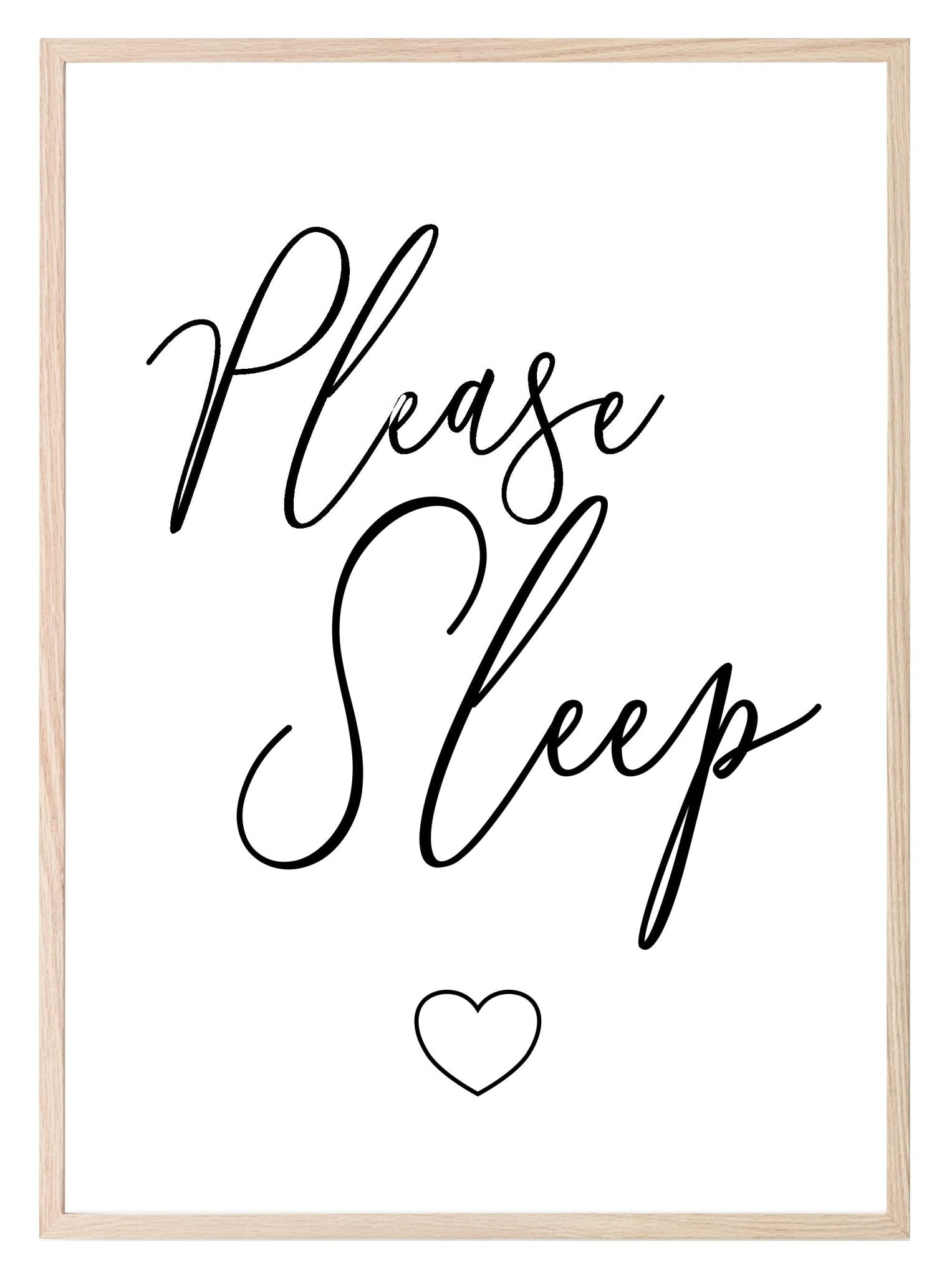 Please Sleep Print | Nursery Wall Art