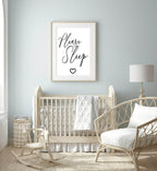 Please Sleep Print | Nursery Wall Art - Larosier Prints