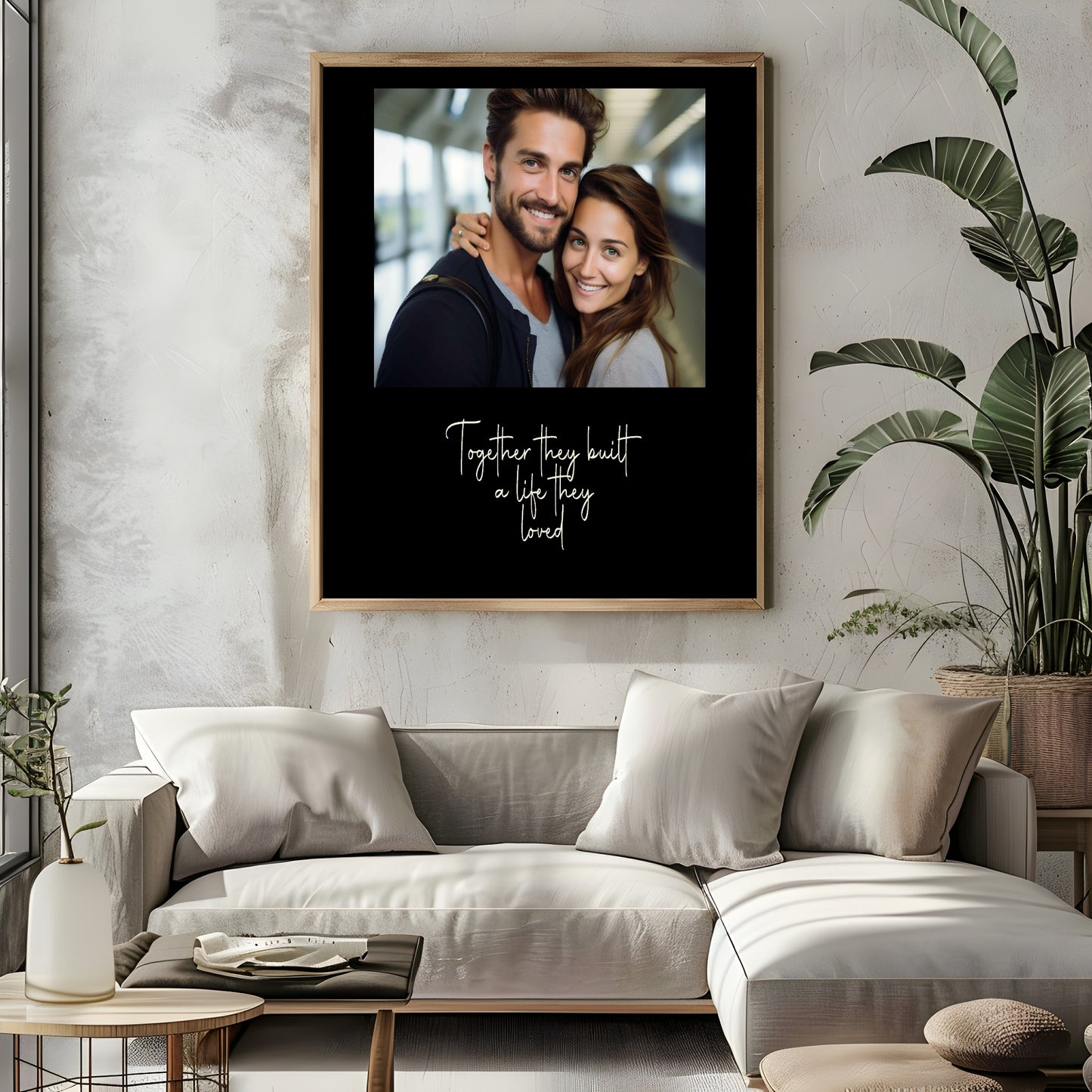 Together They Built A Life They Loved Photo Print | Black, Cream or Pink