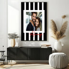 Striped Photo Print | Black & White, Green & Cream, Blue & Pink and Orange & Pink - Larosier Prints