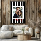 Striped Photo Print | Black & White, Green & Cream, Blue & Pink and Orange & Pink - Larosier Prints