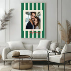 Striped Photo Print | Black & White, Green & Cream, Blue & Pink and Orange & Pink - Larosier Prints