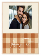 Personalised Autumnal Checkerboard Photo Print - Larosier Prints