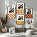 Personalised Autumnal Checkerboard Photo Print - Larosier Prints