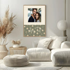 Personalised Floral Photo Print | Rust & Forest Green - Larosier Prints