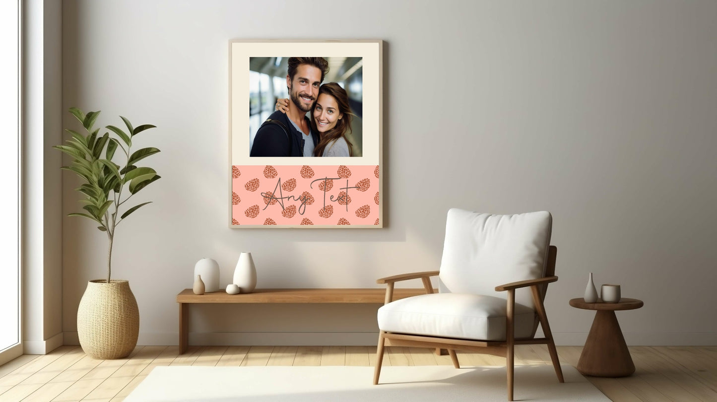 Personalised Autumnal Acorn Photo Print
