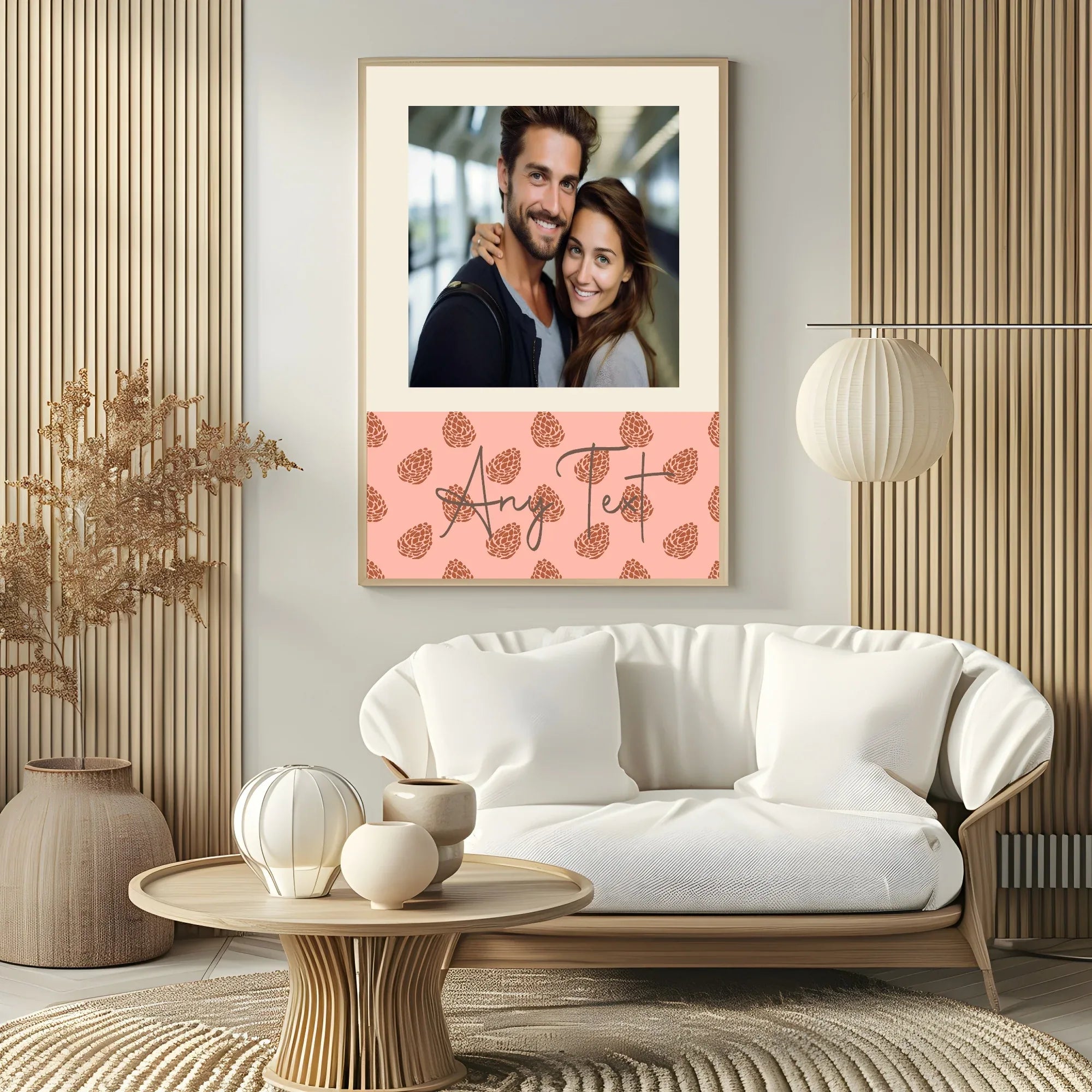 Personalised Autumnal Acorn Photo Print - Larosier Prints