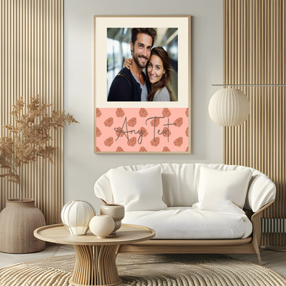 Personalised Autumnal Acorn Photo Print