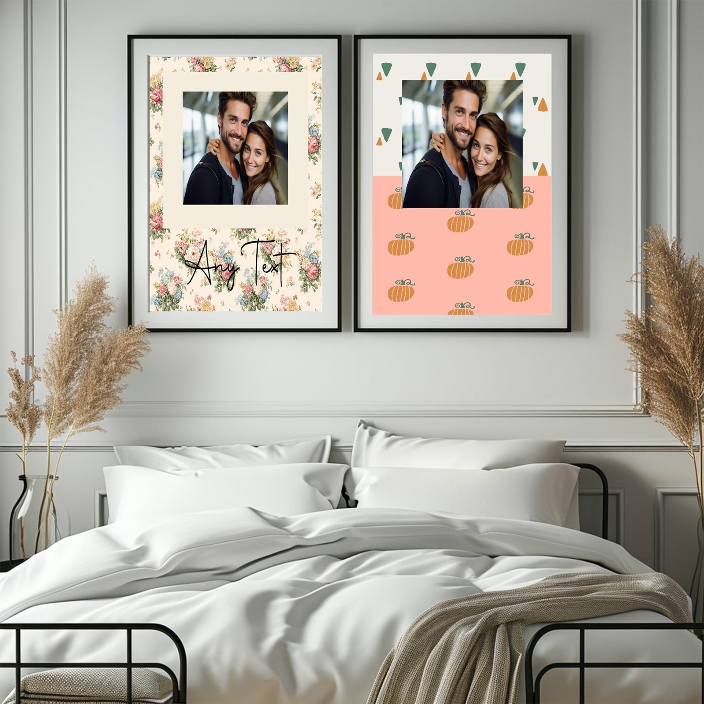 Personalised Autumnal Pumpkin Photo Print