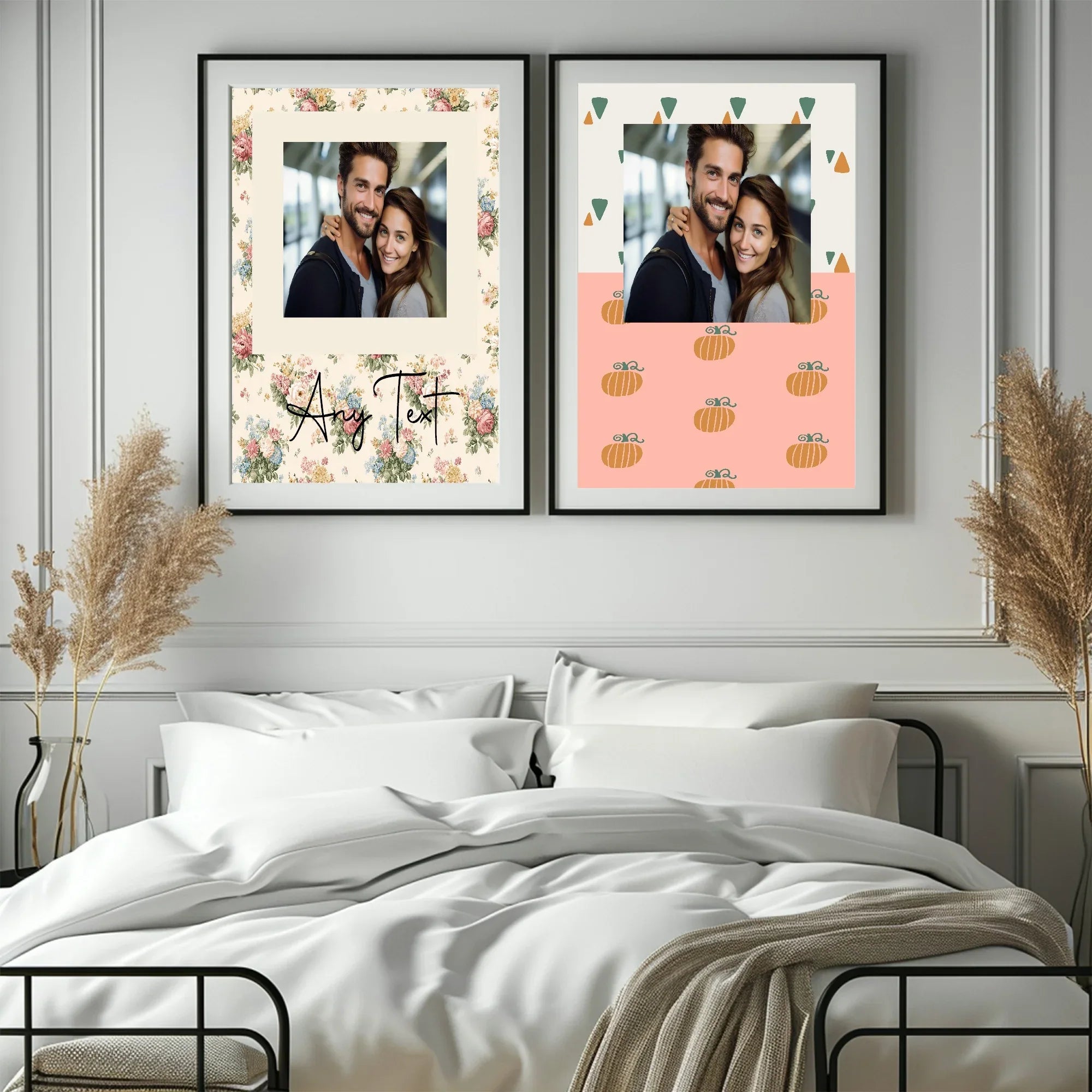 Personalised Autumnal Pumpkin Photo Print - Larosier Prints