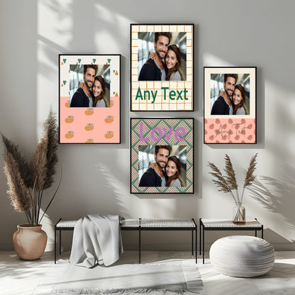 Personalised Autumnal Pumpkin Photo Print