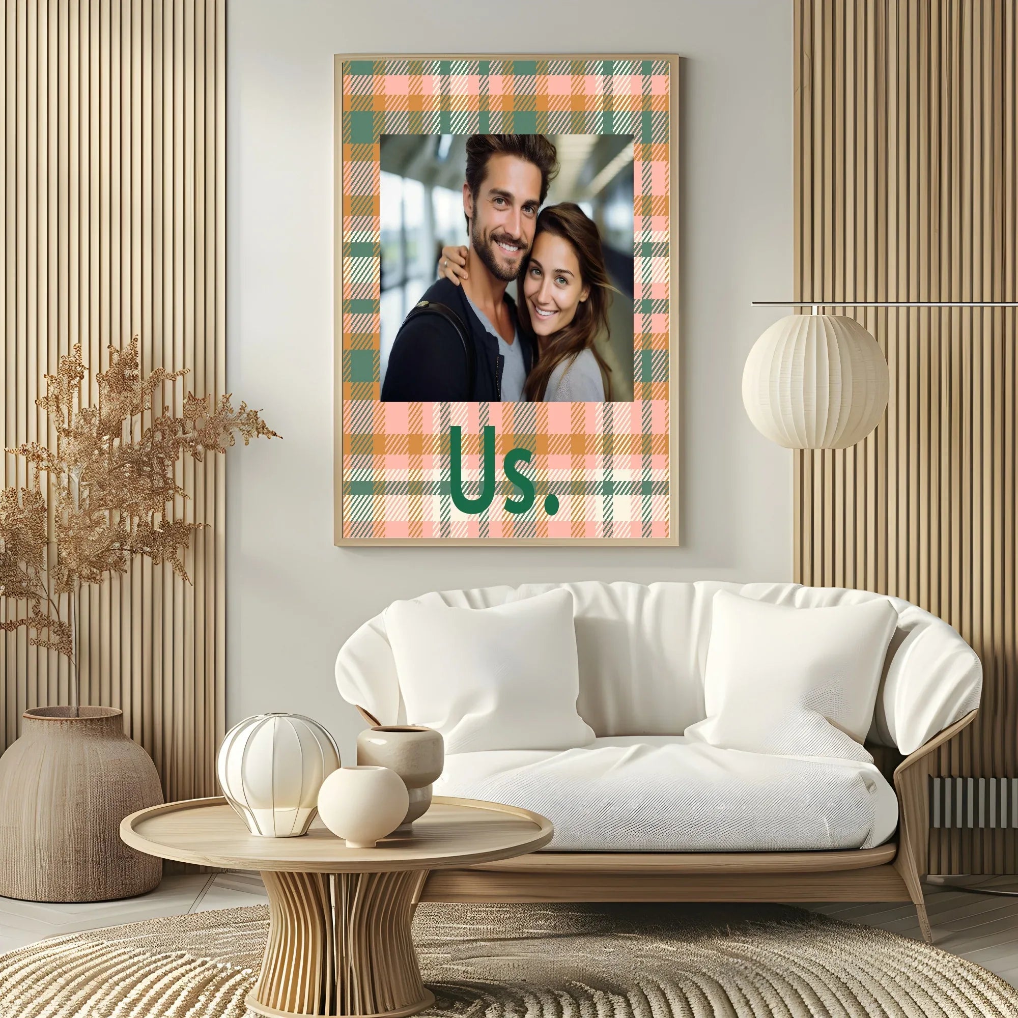 Pink & Green Tartan Us Photo Print - Larosier Prints