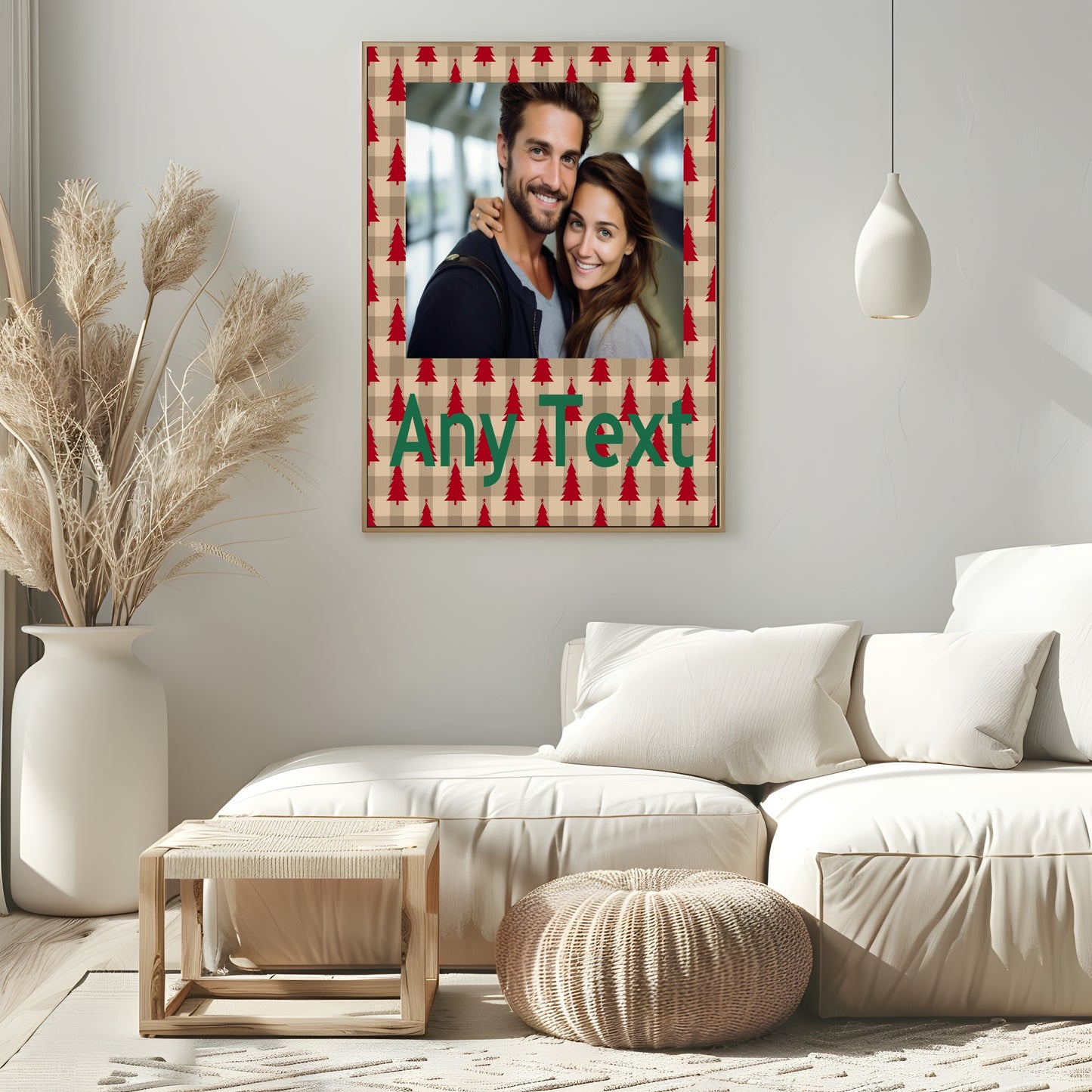 Personalised Christmas Tree Photo Print