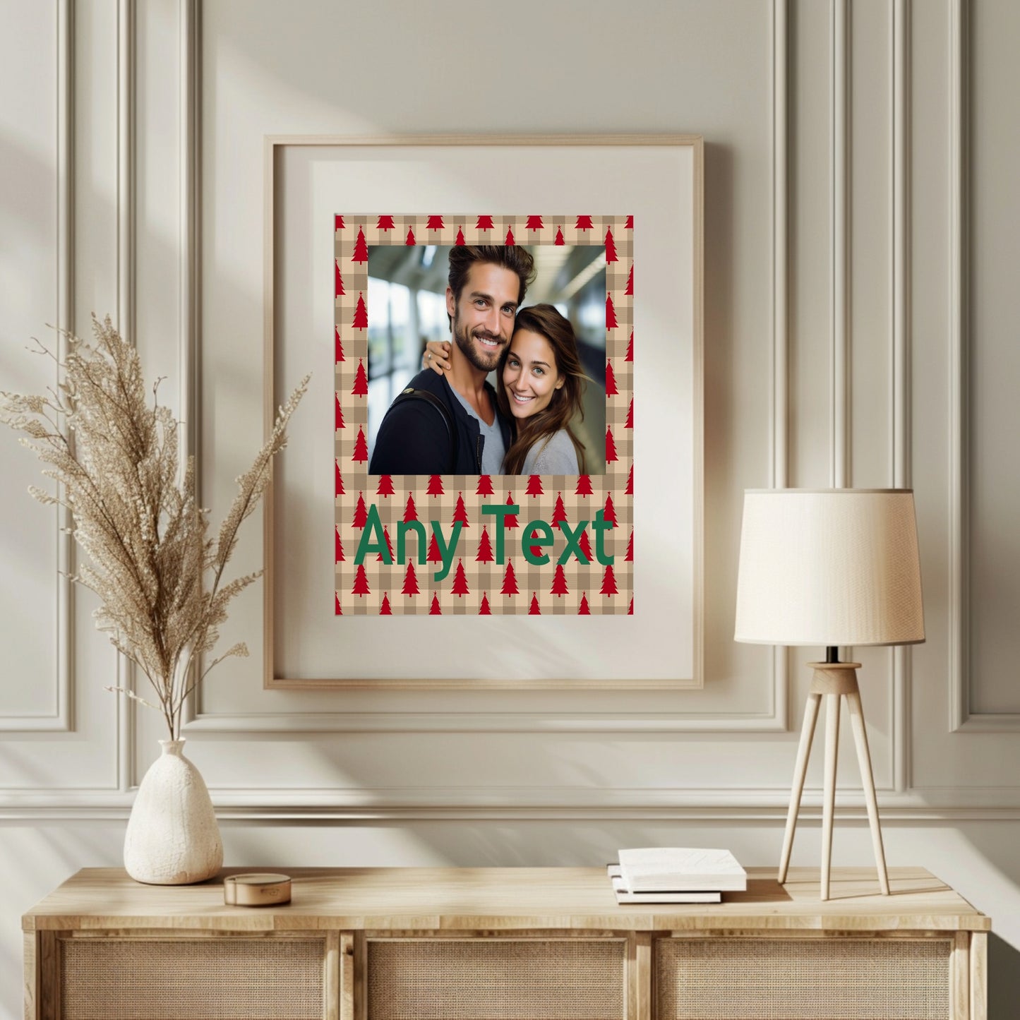Personalised Christmas Tree Photo Print