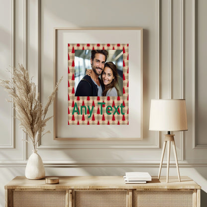 Personalised Christmas Tree Photo Print