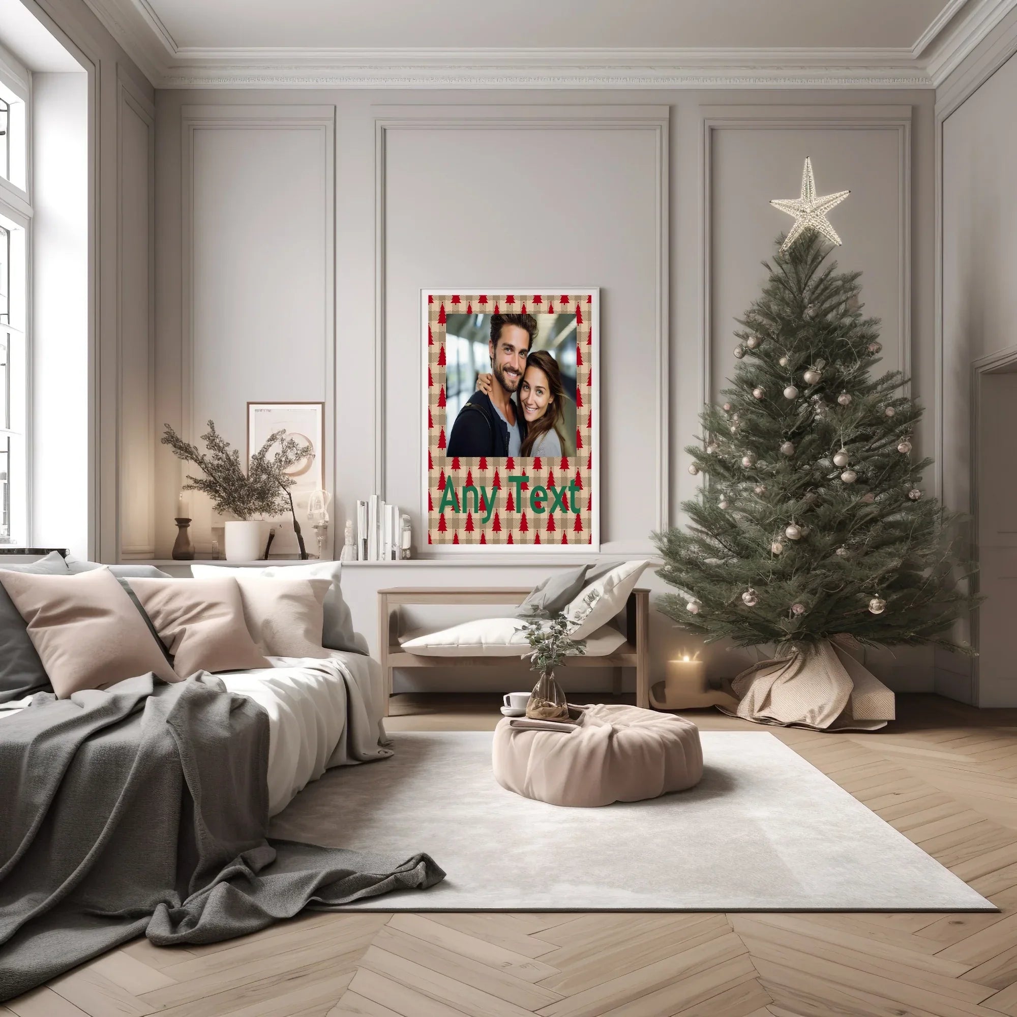 Personalised Christmas Tree Photo Print - Larosier Prints
