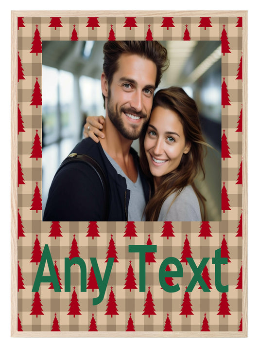 Personalised Christmas Tree Photo Print