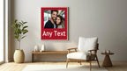 Personalised Polka Dot Photo Print | Red & Cream - Larosier Prints