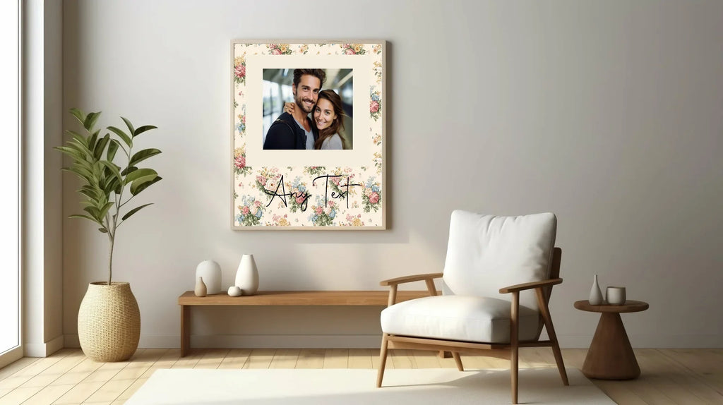 Personalised Floral Photo Print - Larosier Prints