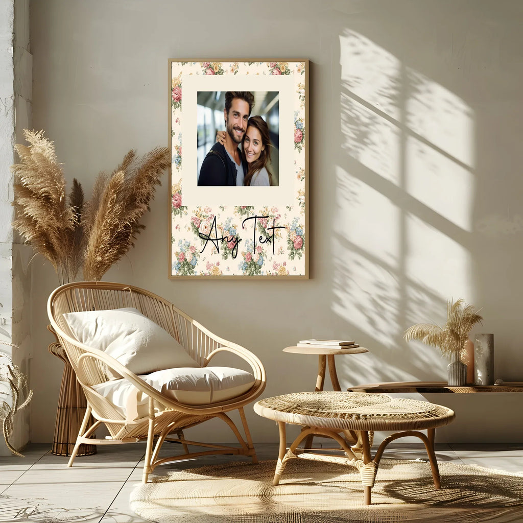 Personalised Floral Photo Print - Larosier Prints