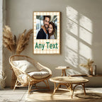 Personalised Rust Check Photo Print - Larosier Prints