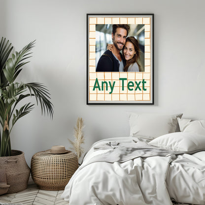 Personalised Rust Check Photo Print