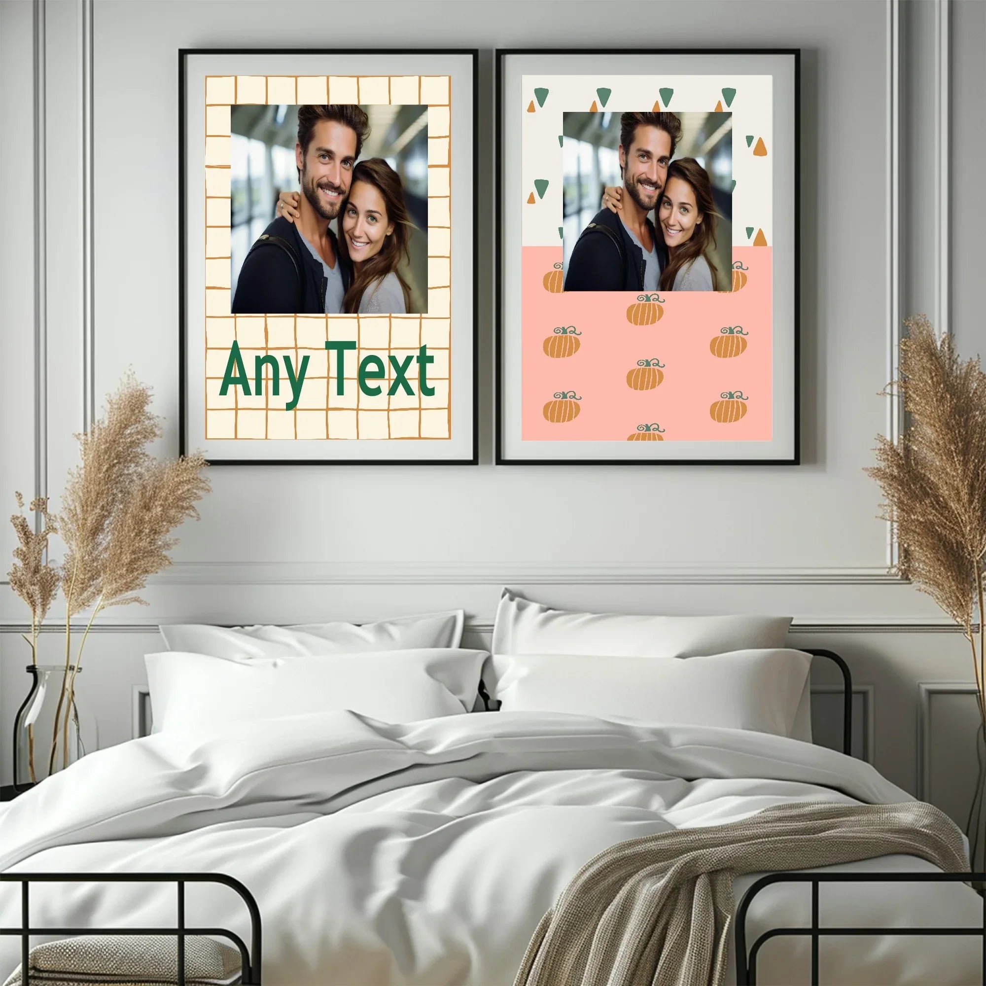 Personalised Autumnal Pumpkin Photo Print - Larosier Prints