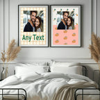 Personalised Rust Check Photo Print - Larosier Prints