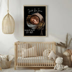 Personalised Birth Flower Birth Details Photo Print | Black Or White - Larosier Prints