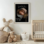 Personalised Birth Flower Birth Details Photo Print | Black Or White - Larosier Prints
