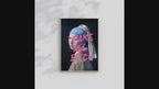 Girl with a Pearl Earring Print – Altered Art Inspired by Johannes Vermeer | Pop Culture Wall Art