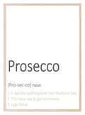 Prosecco Definition Print | Fun Wall Art - Larosier Prints