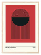 Red Minimalist Print | Abstract Wall Art - Larosier Prints