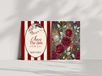 Red Rose & Bird Save the Date