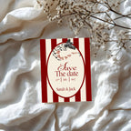 Red Rose & Bird Save the Date