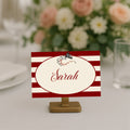Red Rose & Bird Wedding Place Cards | Pack of 10