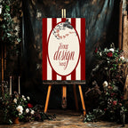 Red Rose & Bird Custom Wording