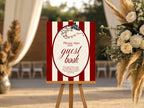 Red Rose & Bird Guest Book