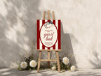 Red Rose & Bird Guest Book
