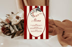 Red Rose & Bird Menu Signs