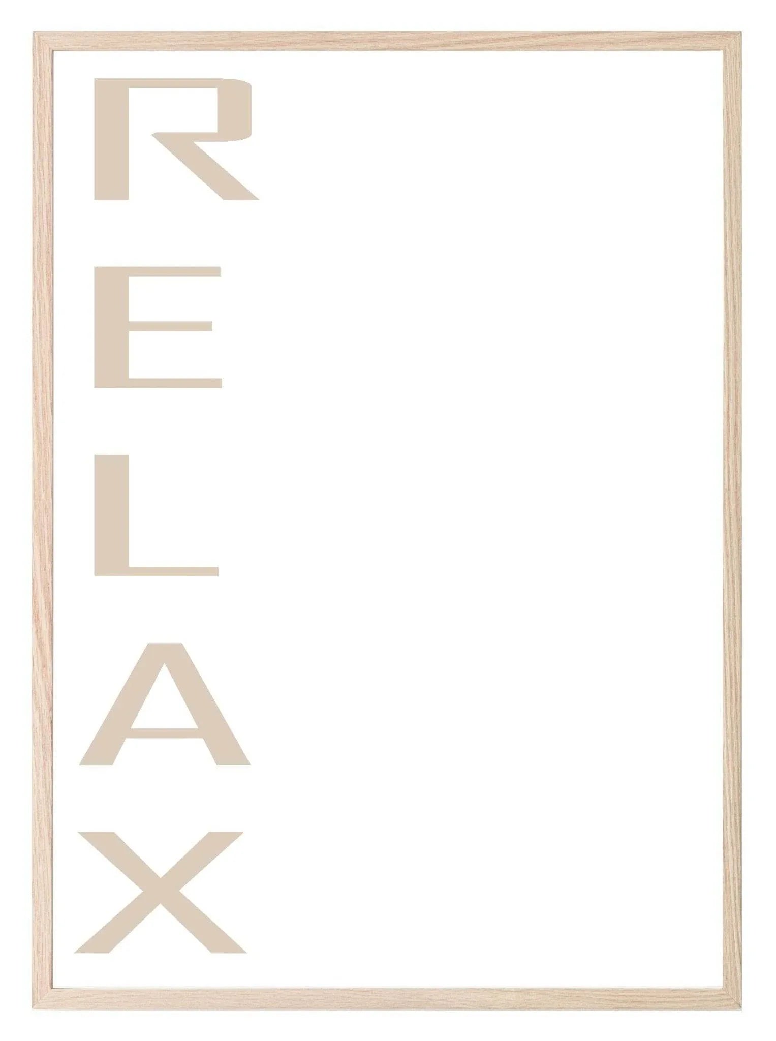 Relax Vertical Print | Mindful Wall Art - Larosier Prints