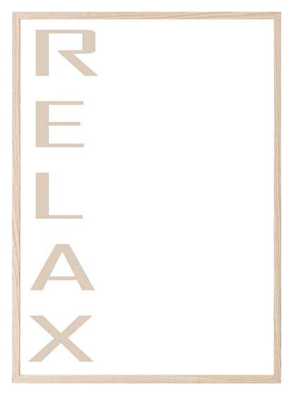 Relax Vertical Print | Mindful Wall Art