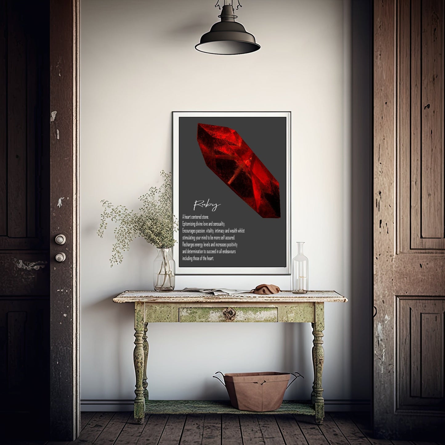 Ruby Definition Print | Crystals Wall Art