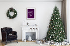 Santa's Favourite Ho Ho Ho Print | Funny Christmas Wall Art - Larosier Prints