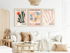 Set Of 3 Matisse Papiers Decoupes Prints | Abstract Modern Wall Art - Larosier Prints