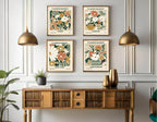 Set Of 4 Flower Market Prints | Travel Wall Art - Larosier Prints